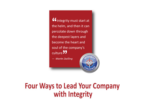 “Integrity must start at the helm,...” ― Martin