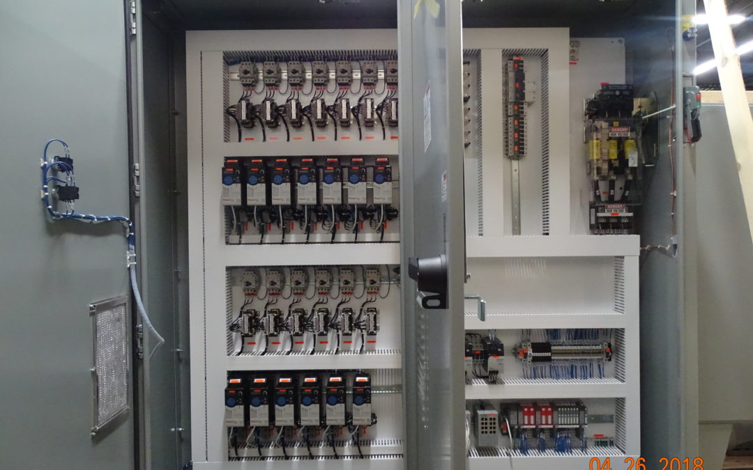 Simplex Electrical Control Panel Photo One by one, each wire is powered