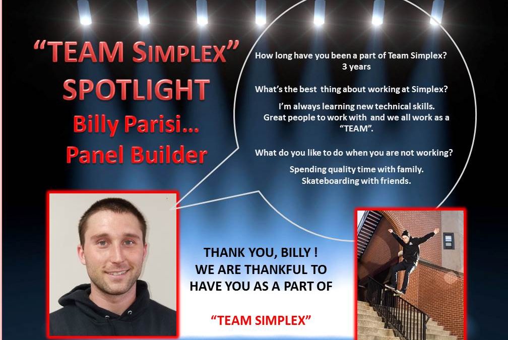 Team Simplex Billy Parisi